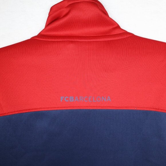 FCB Barcelona Full Zip Logo Jacket Navy Blue Mens Small and Keychain - Picture 7 of 10